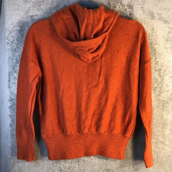 Madewell Women's XXS Claireview Hoodie Sweater Maple Glow NC682 MSRP $90 - Picture 10 of 14